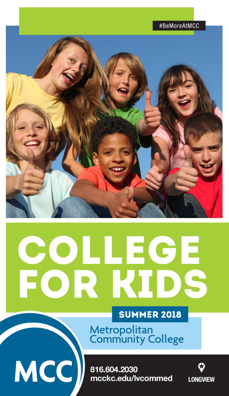 Cover image of MCC-Longview College for Kids brochure, 2018