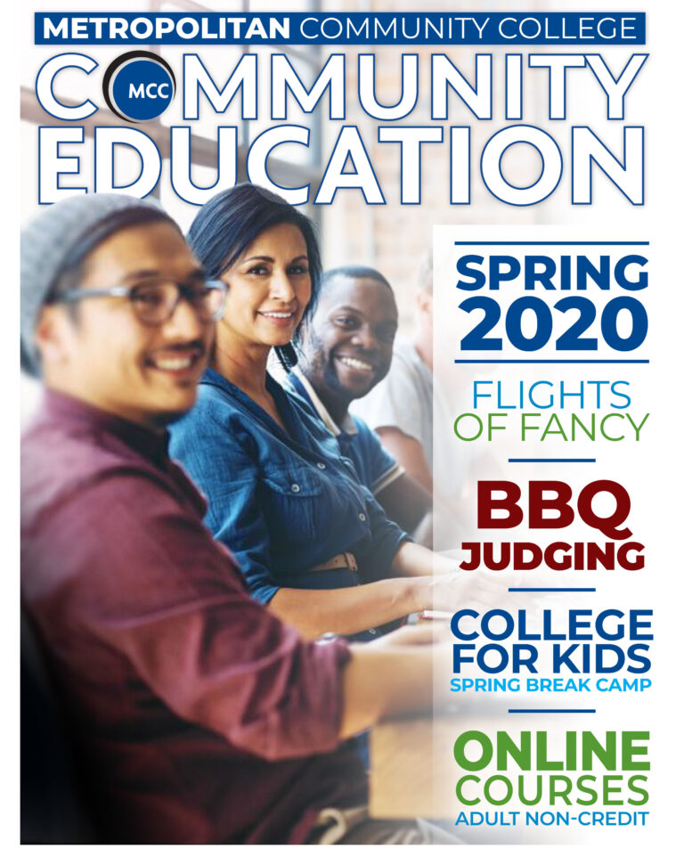 Cover of MCC-Kansas City Community Education brochure, Spring 2020